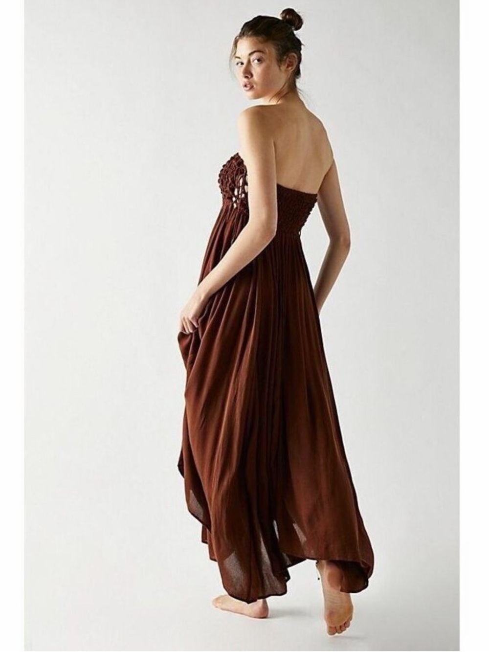 Free People Lace Up Maxi Dress